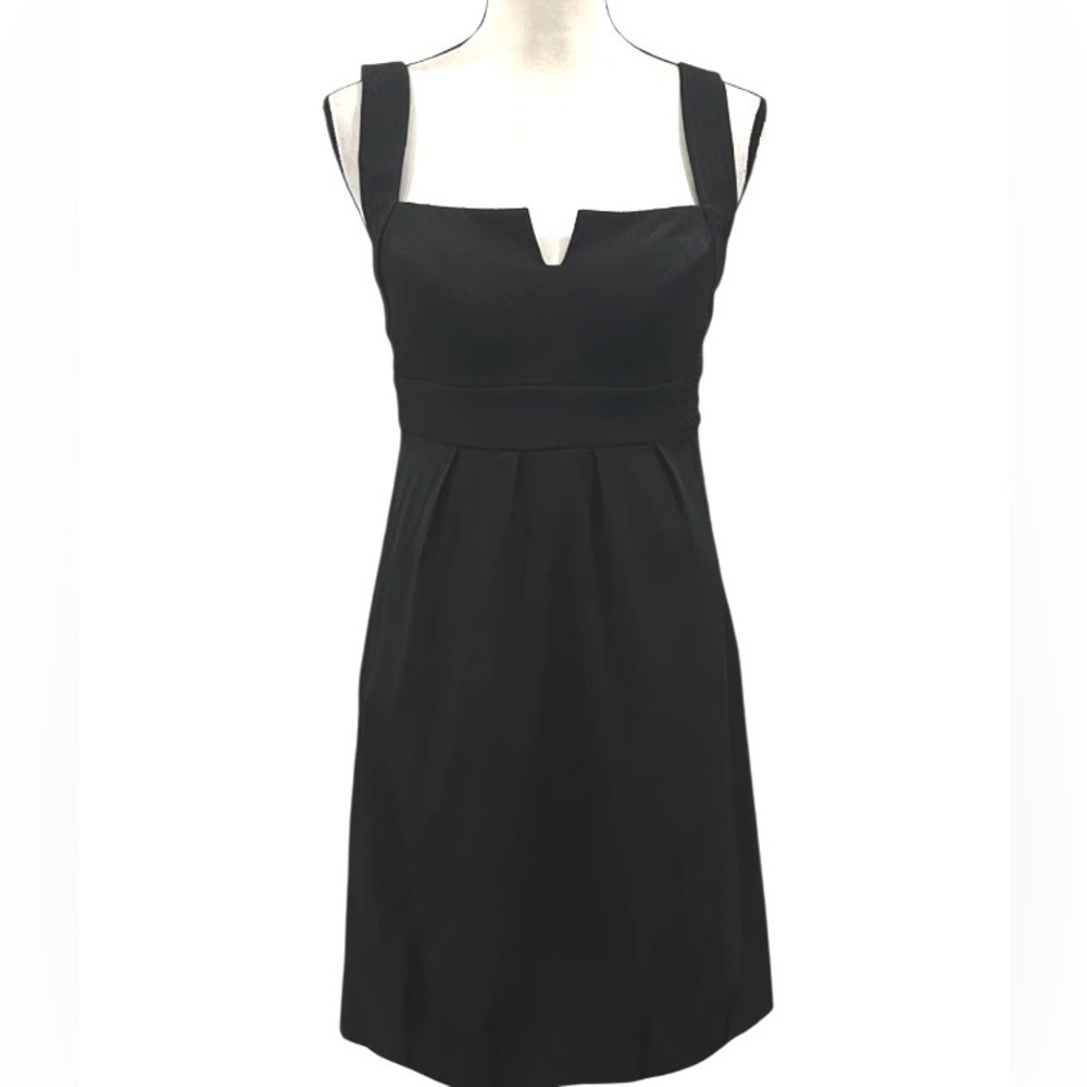 White House Black Market Balloon hem sleeveless Dress Black Size 6 Cocktail